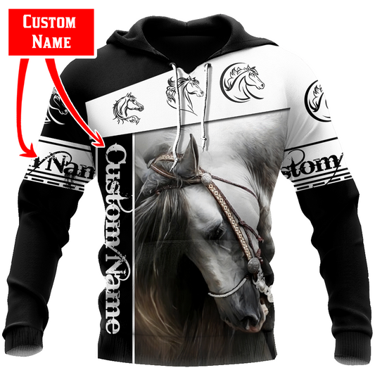 Horse Custom Name 3D All Over Printed Shirts – 3D Hoodie