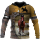 Love Horse All Over Print Art – 3D Hoodie