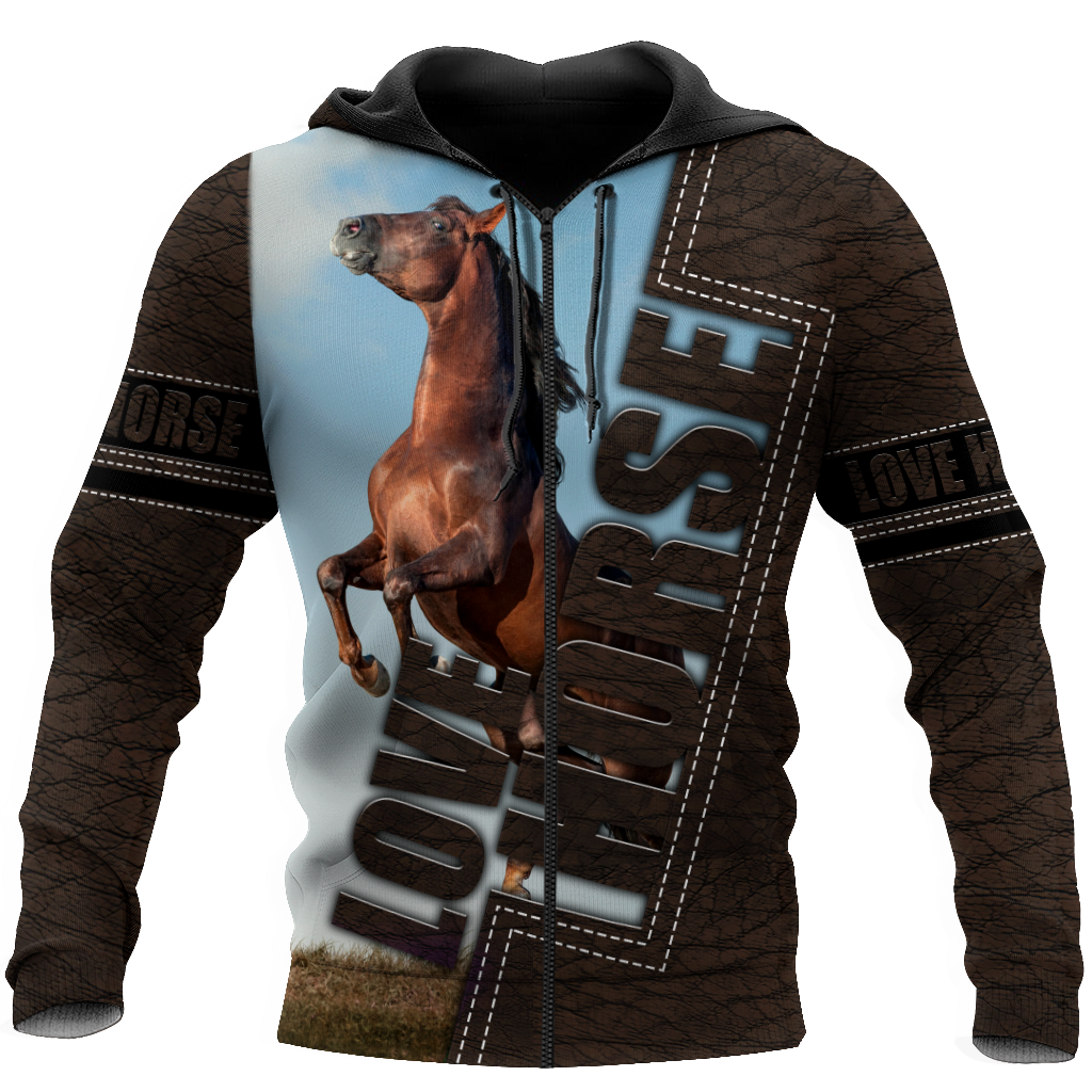 Horse Love 3D Printed Art – 3D Hoodie