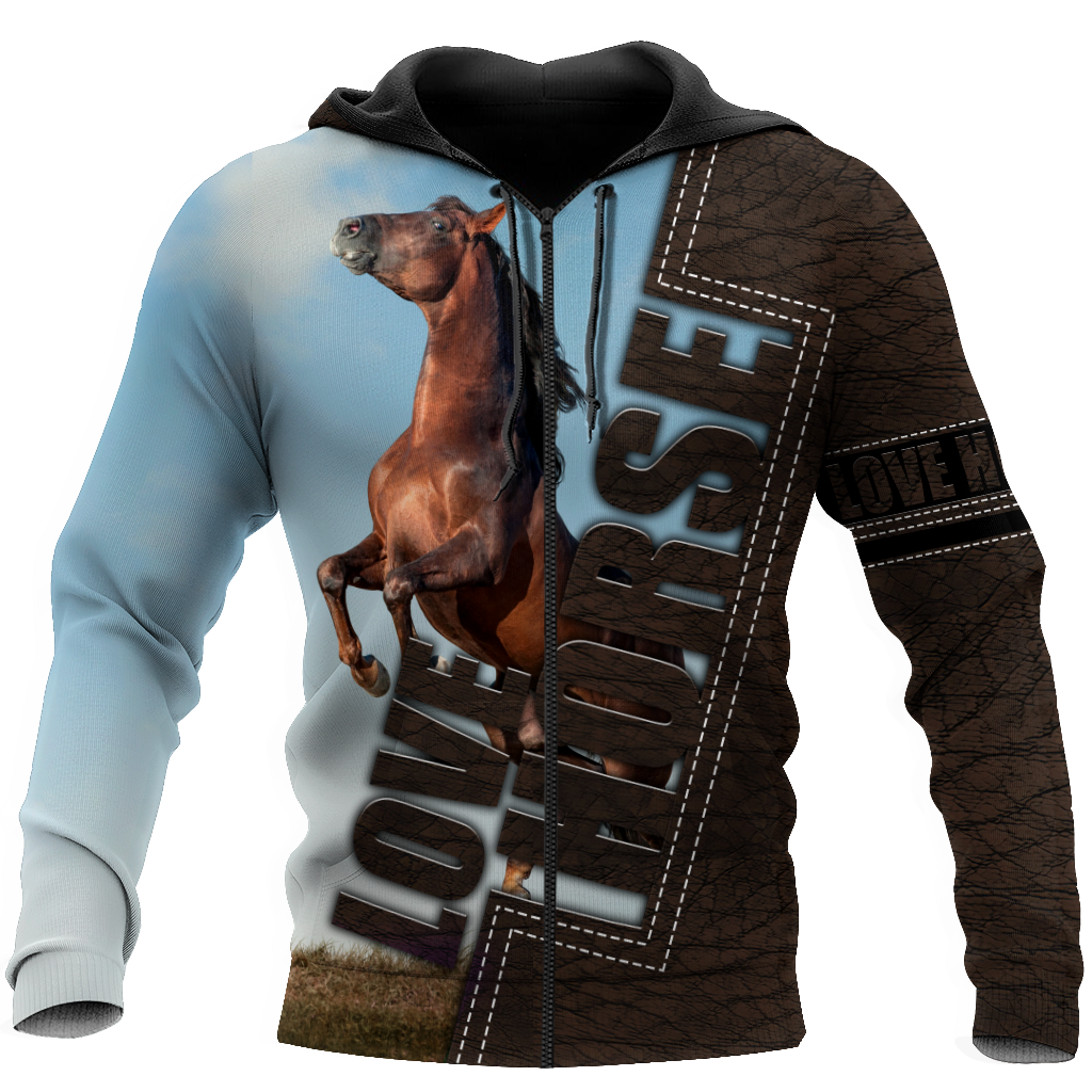 Horse Love 3D Printed Art – 3D Hoodie