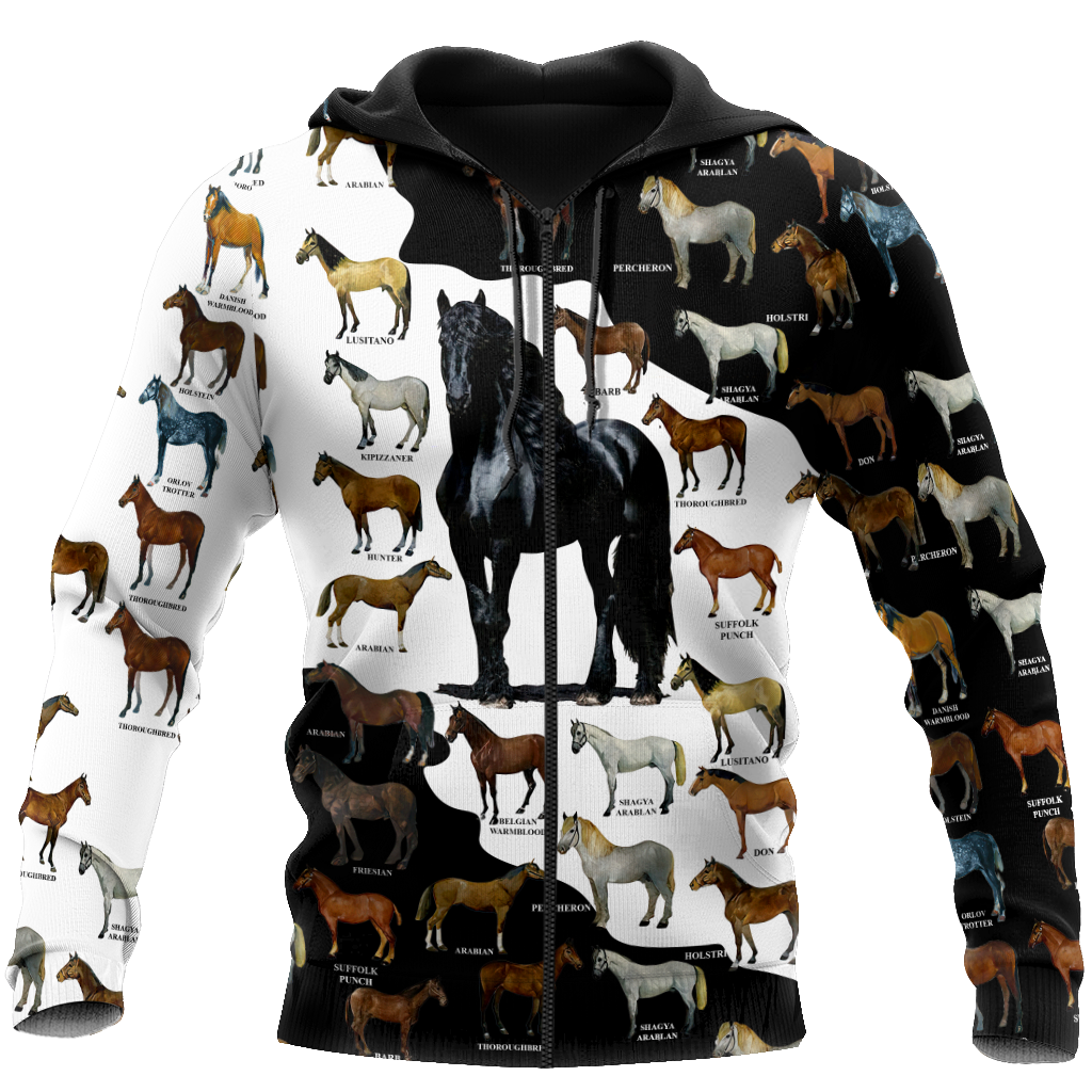 Love Horse All Over Print Graphic – 3D Hoodie