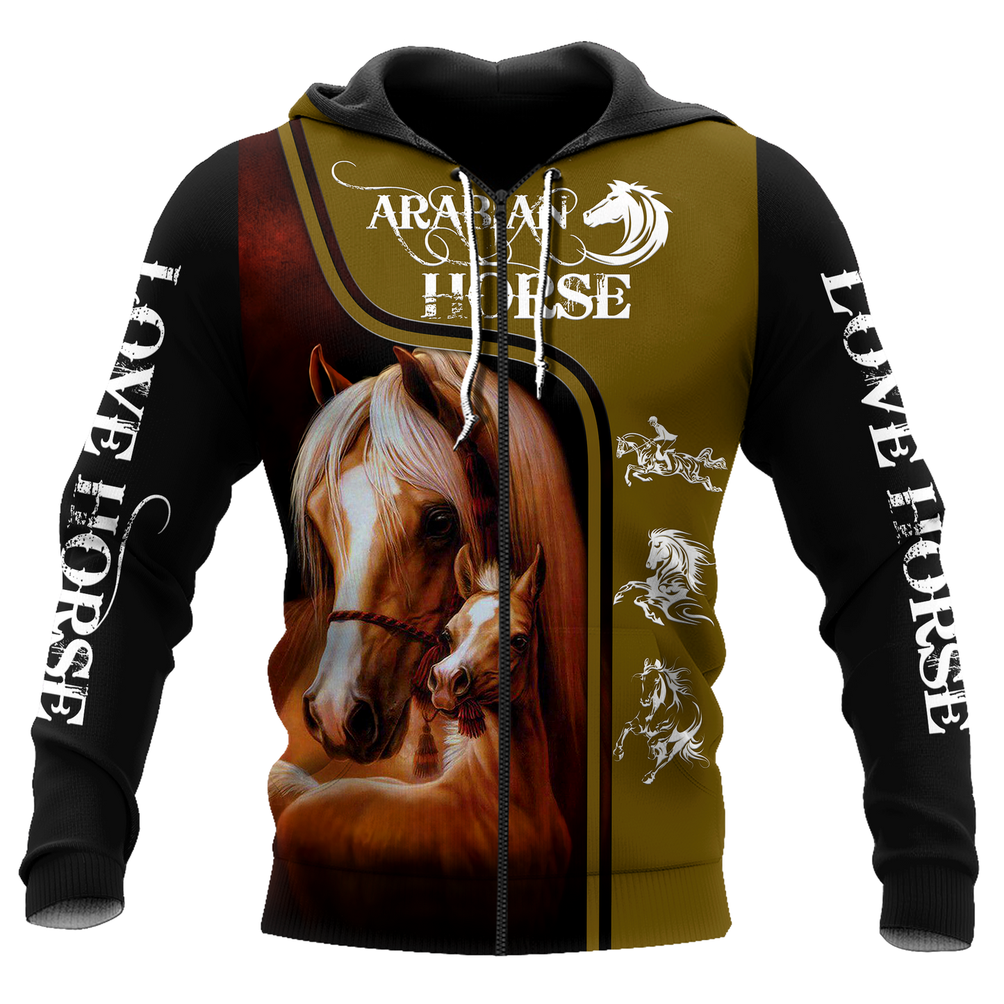 Arabian Horse All Over Print Graphic – 3D Hoodie