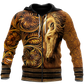 Wood Style Horse All Over Print – 3D Hoodie