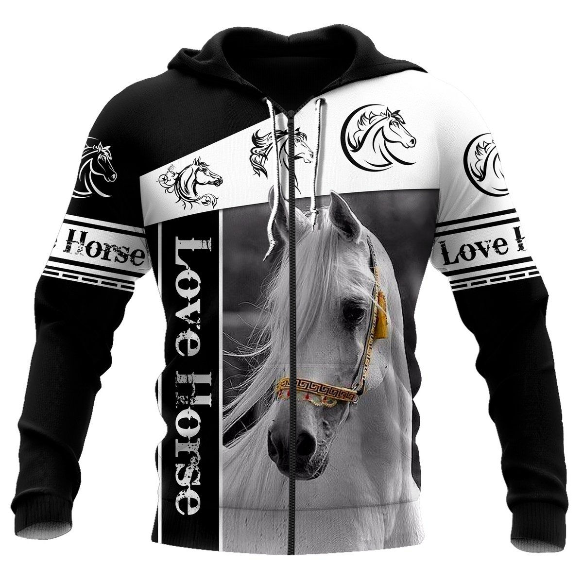 Custom Name Horse All Over Print Graphic – 3D Hoodie