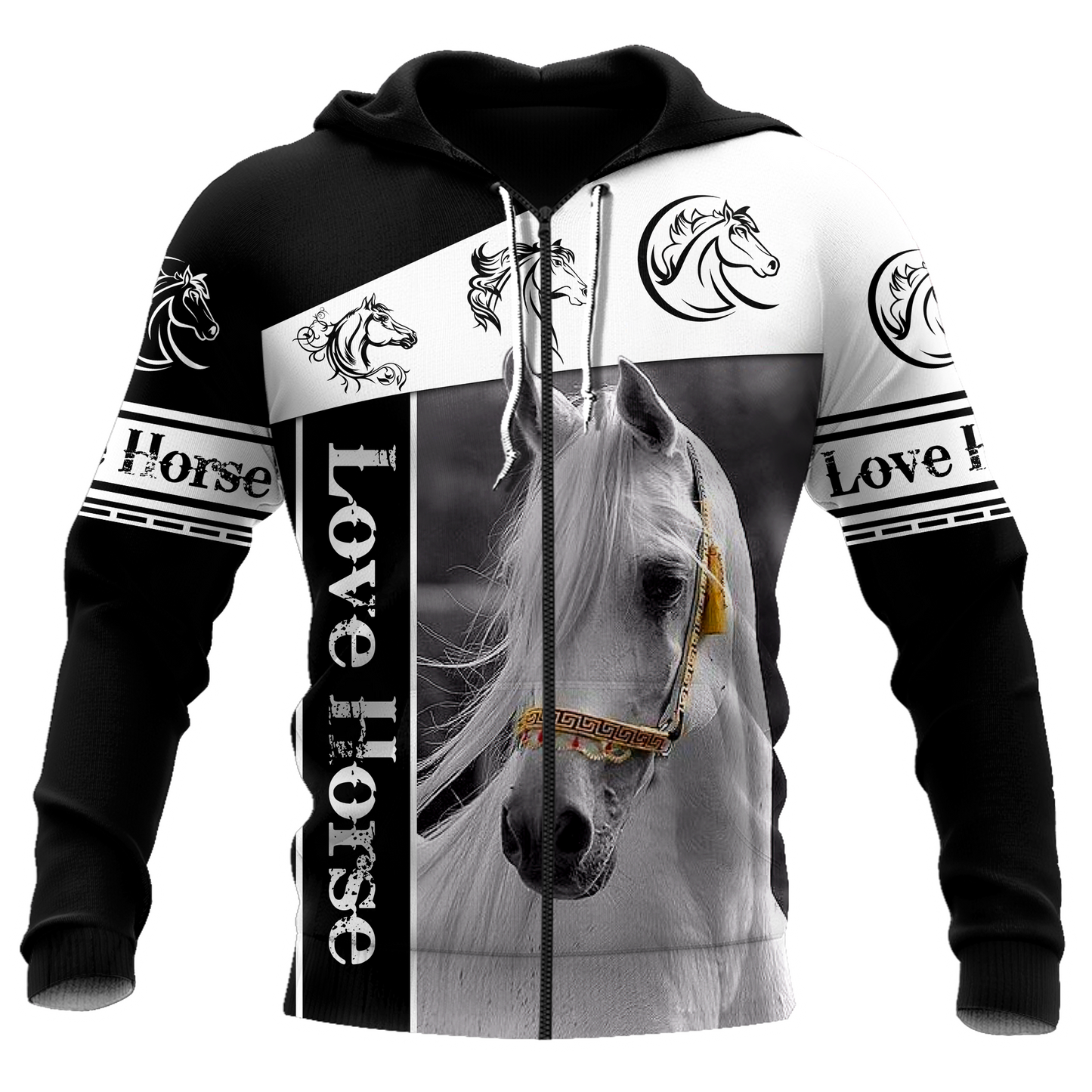 Custom Name Horse All Over Print Graphic – 3D Hoodie