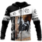 Horse Custom Name All Over Print Art – 3D Hoodie