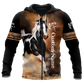 Love Horse Custom Name Art – 3D Hoodie