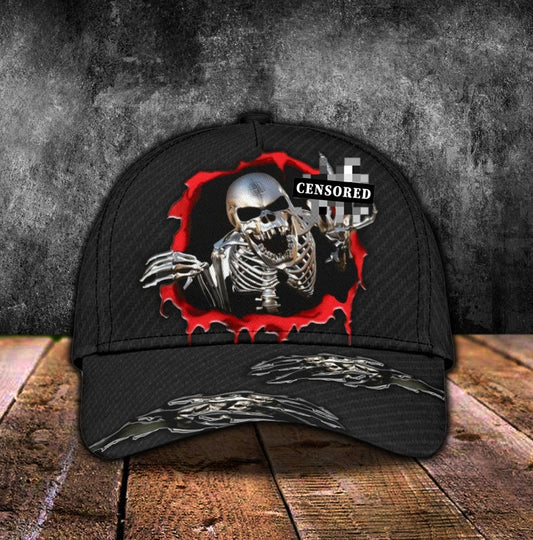 Horror Torn Skull Dark Style – Classic Cap