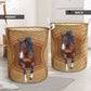 Horse 4 Line Rattan Handmade - Laundry Basket - Owls Matrix LTD
