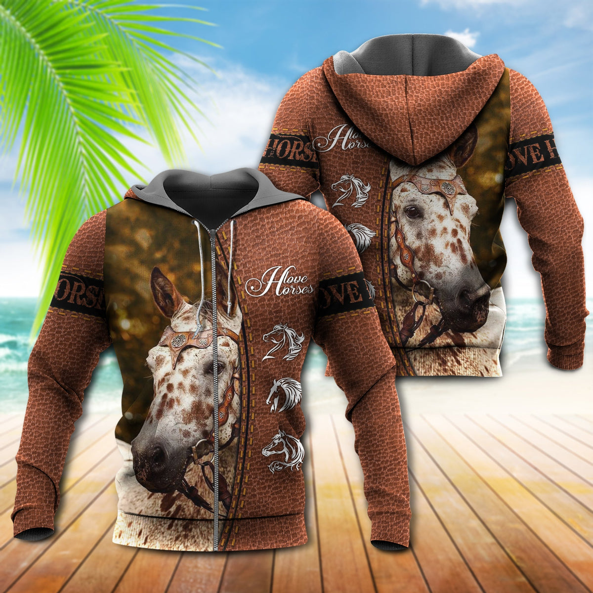 Appaloosa Horse Love Life - 3D Hoodie