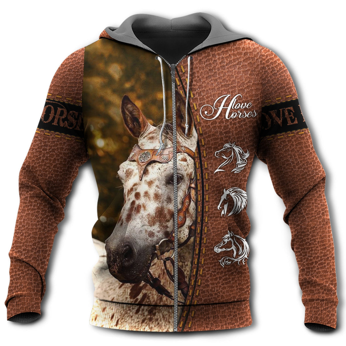 Appaloosa Horse Love Life - 3D Hoodie