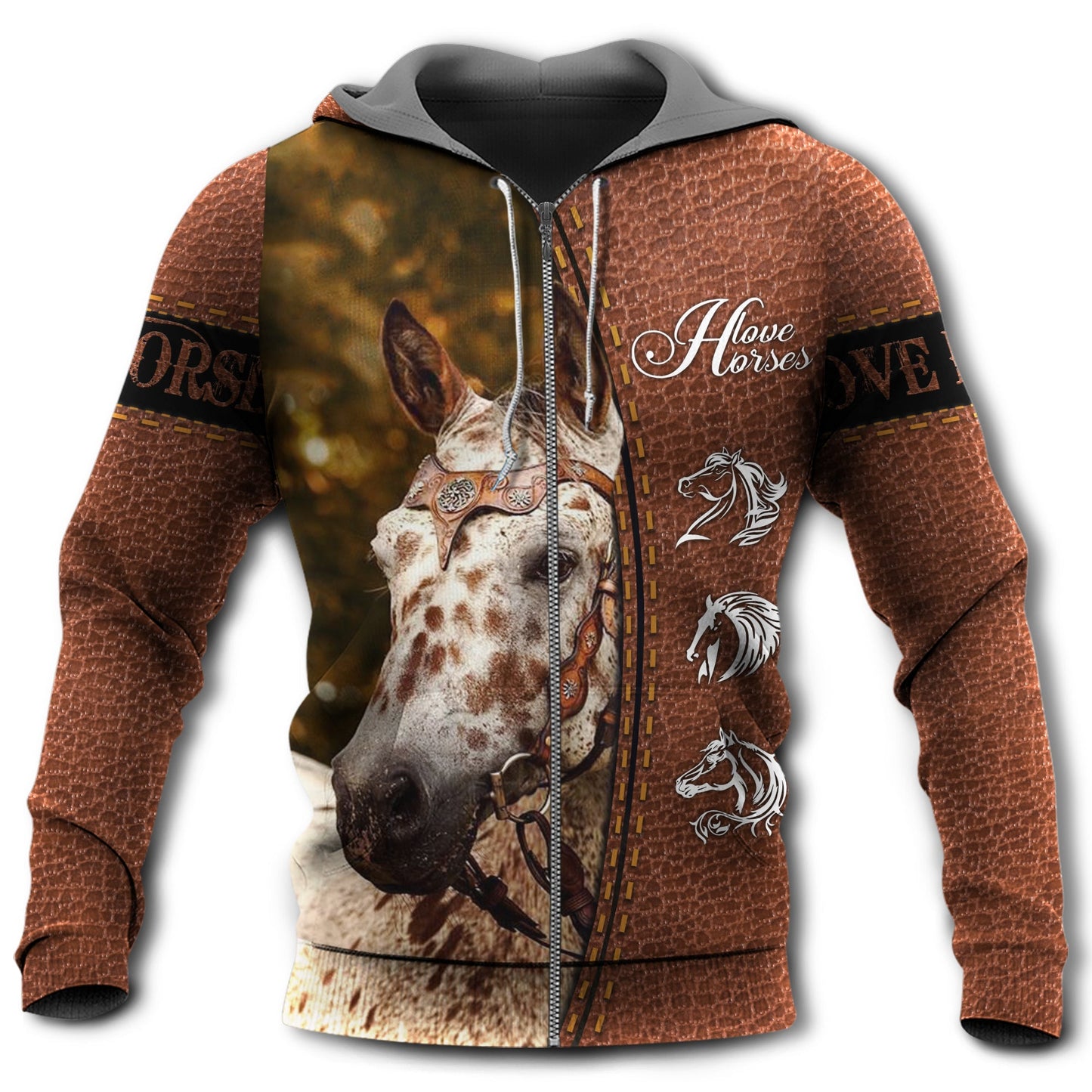 Appaloosa Horse Love Life - 3D Hoodie