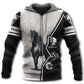 Black Horse Love Style - 3D Hoodie