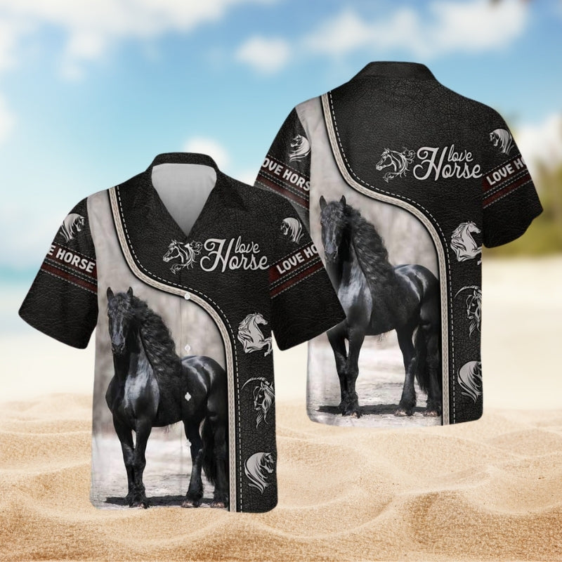 Horse Black Lover Limited Edition – Hawaiian Shirt