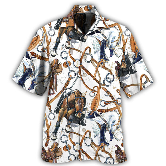 Horse Bridle Minimal Art - Hawaiian Shirt