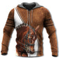 Horse Cool Leather Style - 3D Hoodie