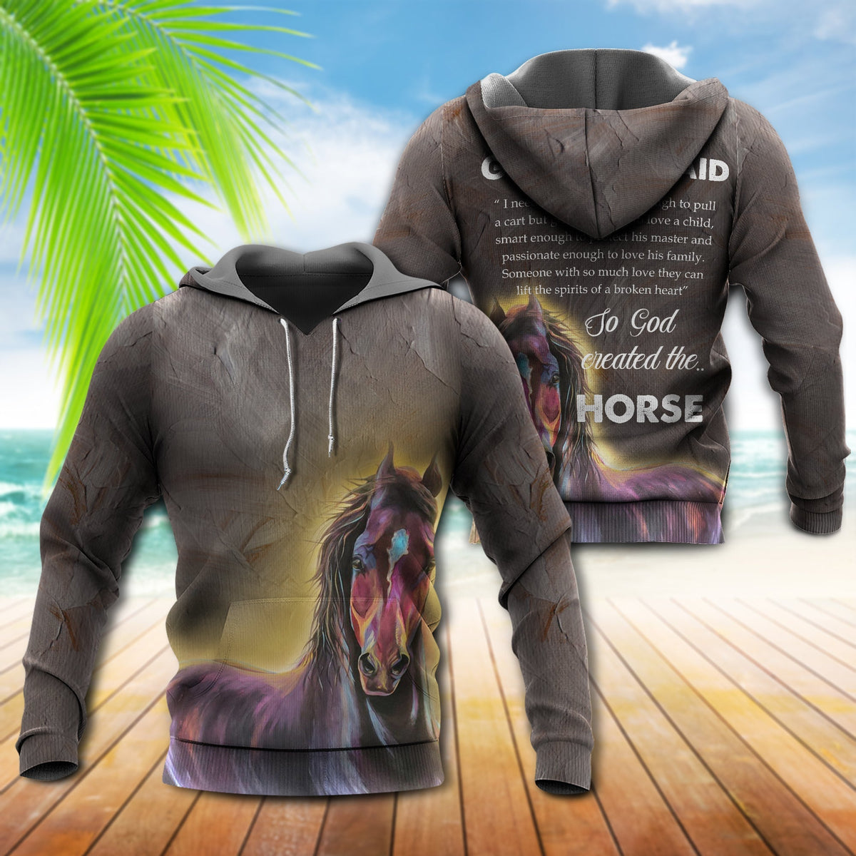 Inspirational Horse Quote Style - 3D Hoodie