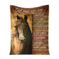 Horse God Says You Are Leather Pattern Flannel Blanket For Cozy Bedroom And Sofa Decor