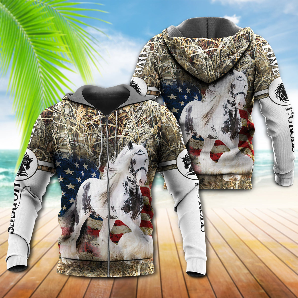 Gypsy Horse Love America – 3D Hoodie