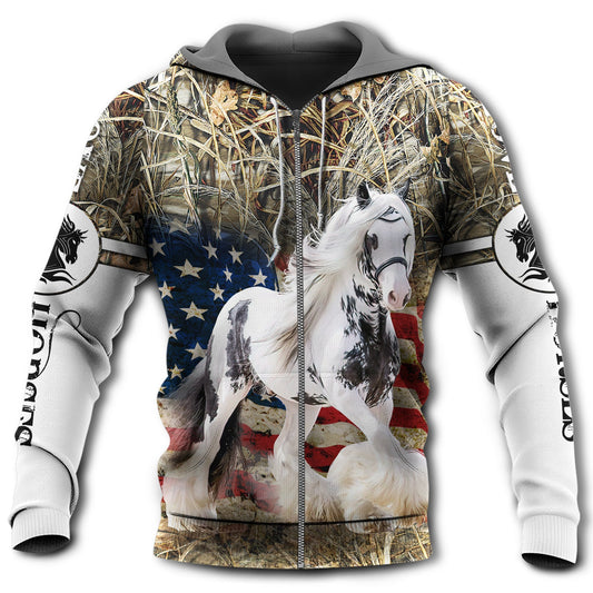 Gypsy Horse Love America - 3D Hoodie