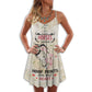 Horse Hoofprints On My Heart – Women's Summer Sleeveless V-Neck Camisole Dress