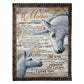 Horse Lifelong Love Message 50 x 60 Inch Flannel Blanket For Cozy Bedroom And Sofa Decor