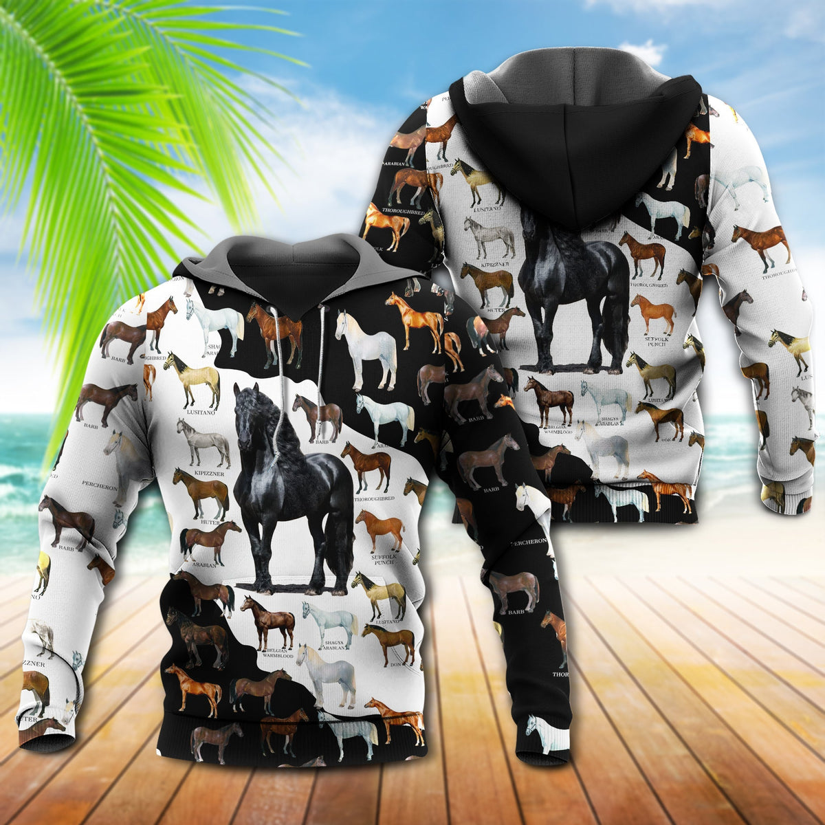 Horse Is My Therapy Quote - 3D Hoodie