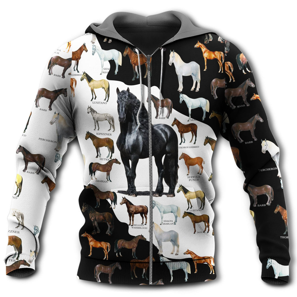 Horse Is My Therapy Quote - 3D Hoodie