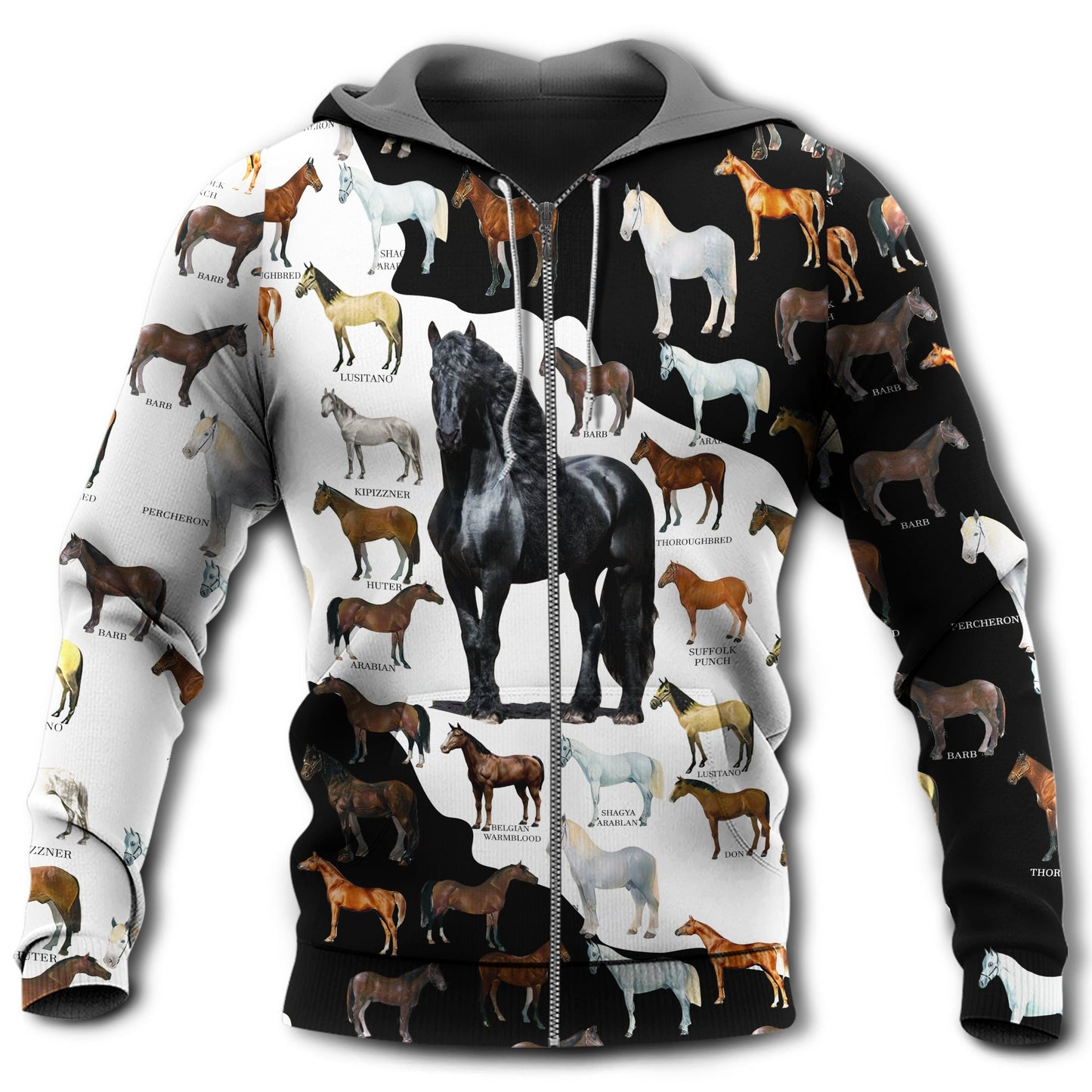 Horse Is My Therapy Quote - 3D Hoodie