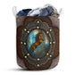 Horse Leather Brown Style - Laundry Basket - Owls Matrix LTD