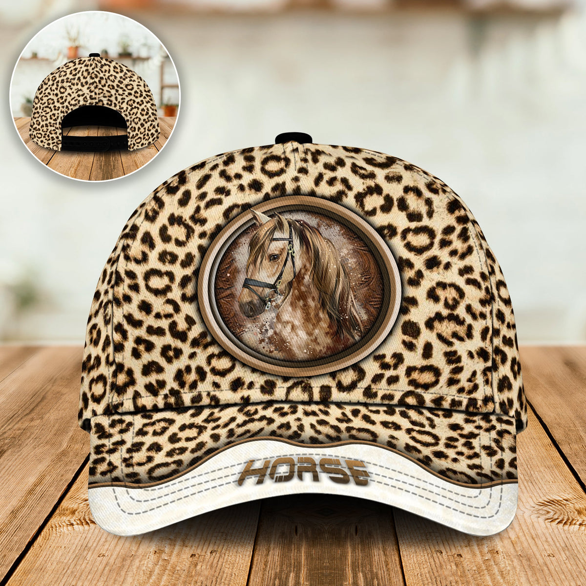 Horse Leopard Pattern – Classic Cap