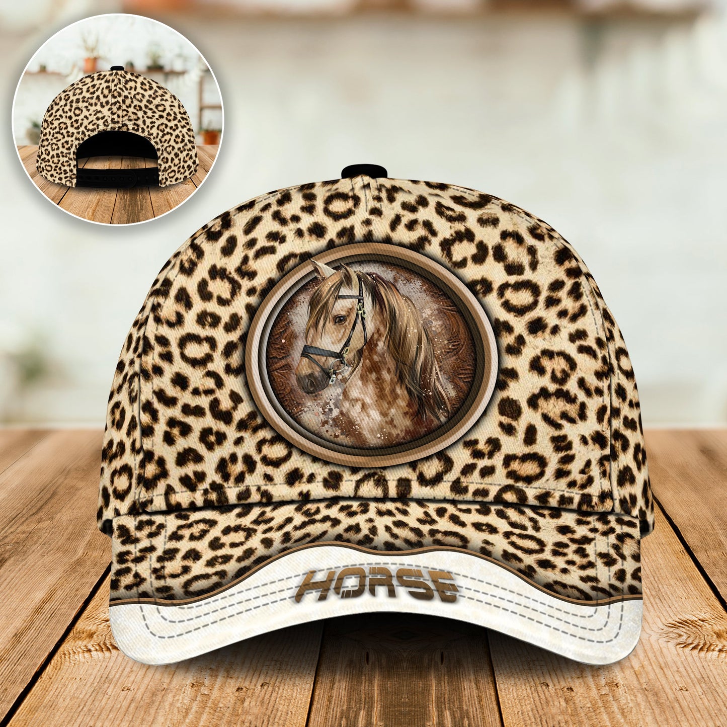 Horse Leopard Pattern – Classic Cap
