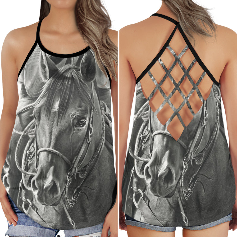Horse Love Life Wild Spirit - Hollow Tank Top