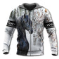 Horse Lover Winter Snow Style - 3D Hoodie