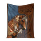 Horse Lovers Horse Pattern 50 x 60 Inch Flannel Blanket For Cozy Bedroom And Sofa Decor