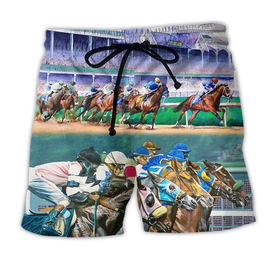 Horse Racing Cool Style – Beach Short