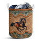 Horse Rattan Mandala Type - Laundry Basket - Owls Matrix LTD