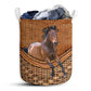 Horse Rattan Teaxture Type - Laundry Basket - Owls Matrix LTD
