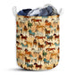 Horse Retro With Yellow Style - Laundry Basket