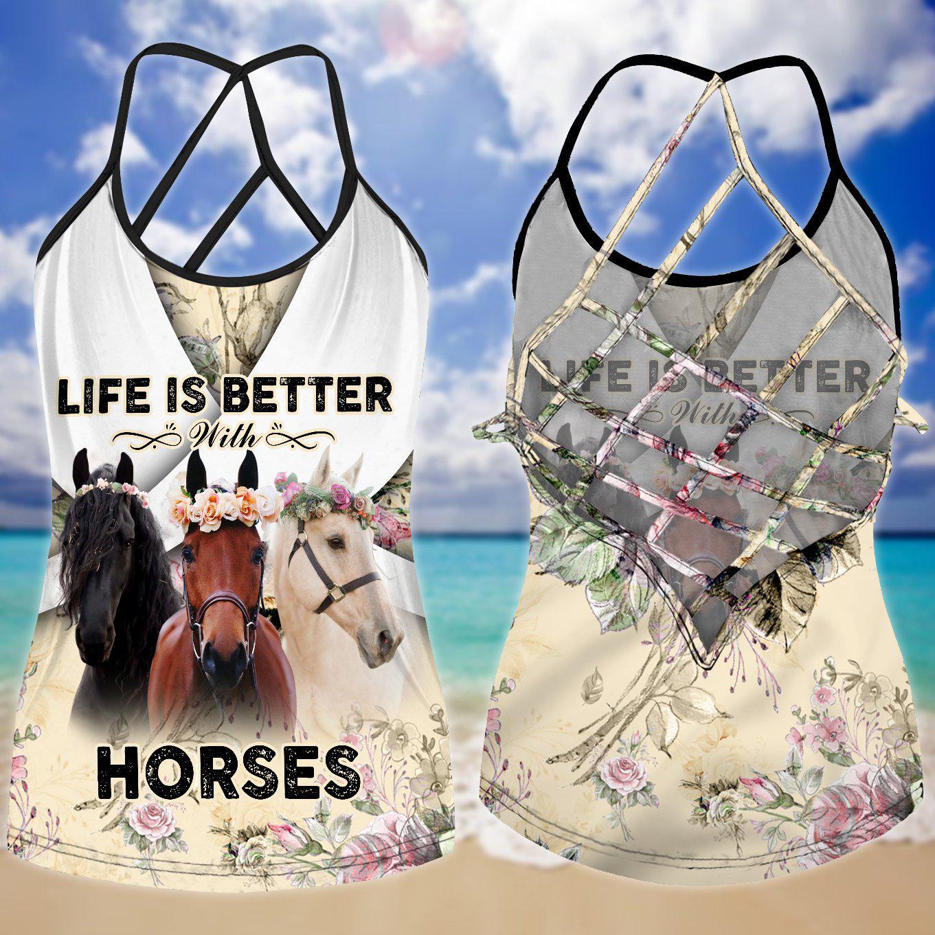 Horses Love Life Limited Edition 6 – Hollow Tank Top