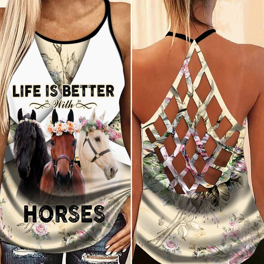 Horses Love Life Limited Edition 6 – Hollow Tank Top