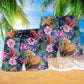 Horse Tropical Floral Summer Art – Beach Short