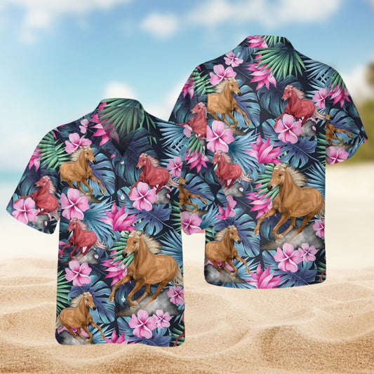 Horse Tropical Summer Vibes Edition – Hawaiian Shirt