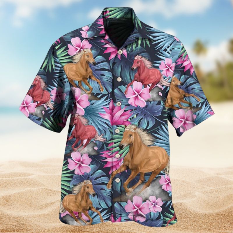 Horse Tropical Summer Vibes Edition – Hawaiian Shirt