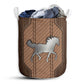 Horse Wood We Love Wood - Laundry Basket - Owls Matrix LTD
