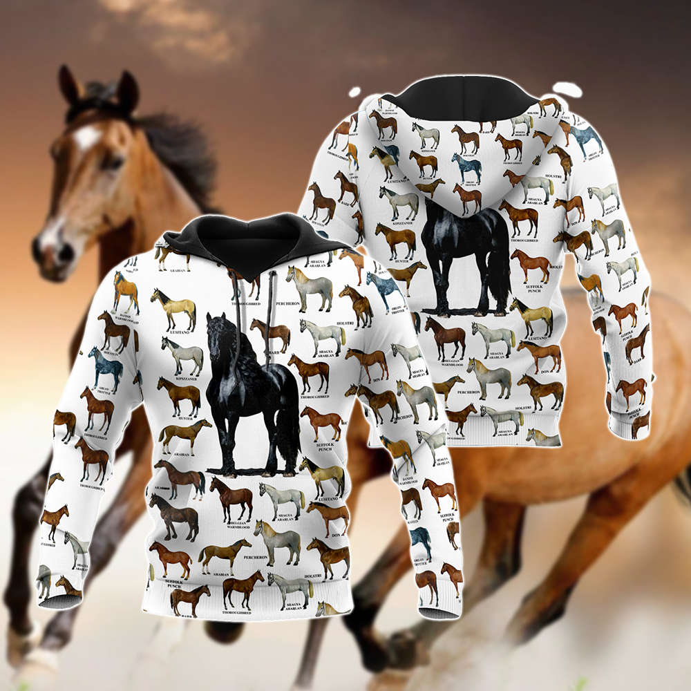 Horse One More Horse Quote - 3D Hoodie