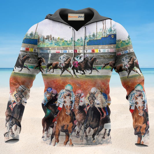 Horse Racing Wild Power - 3D Hoodie