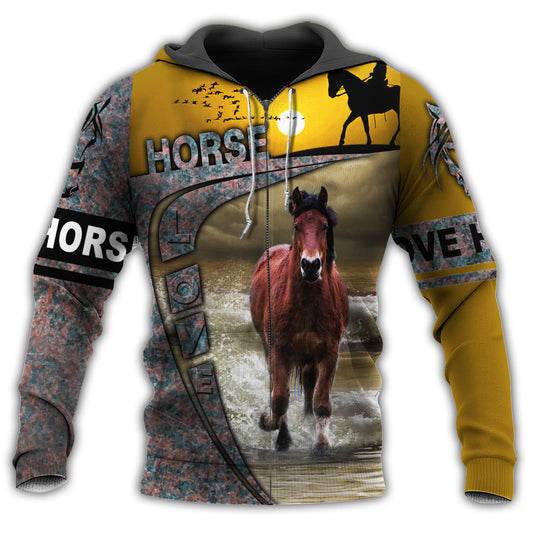 Horse Strength Inspirational Style - 3D Hoodie