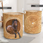 Horse Bamboo Wave Style - Laundry Basket - Owls Matrix LTD