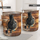 Horse Black Wood Vintage - Laundry Basket - Owls Matrix LTD